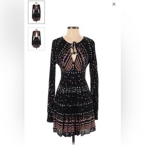 free people Women’s Peasant Printed Casual dress size 4 multicolor